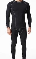 Термобелье Dry Warm стрейч-флис черный 46