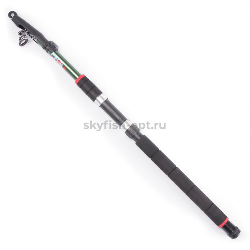 Удилище карповое телескоп. SKYFISH "Tele great CARP",  2,10 м, тест 100-300 гр, ручка дуплон, стекло
