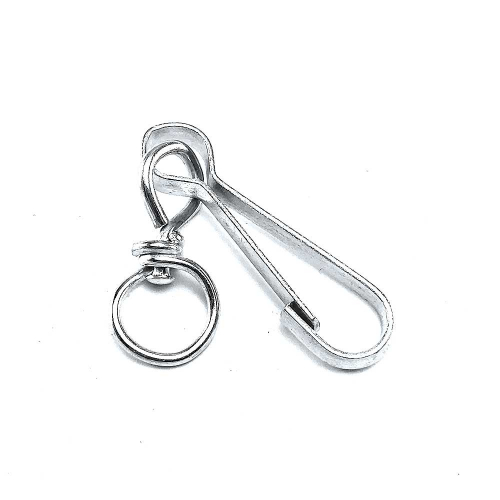 Карабин тип А 50мм оцинк. с вертлюгом (1шт.)