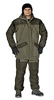 Костюм зимний «ГЕРКОН» куртка/брюки, цвет: кмф св.хаки/т.хаки, ткань: ПолиИталиДотс/Кошачий глаз (52
